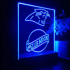 Carolina Panthers Blue Moon LED Desk Light