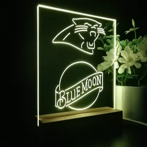 Carolina Panthers Blue Moon LED Desk Light