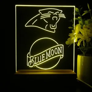 Carolina Panthers Blue Moon LED Desk Light