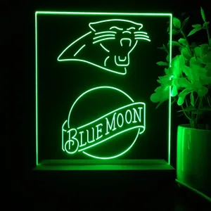 Carolina Panthers Blue Moon LED Desk Light