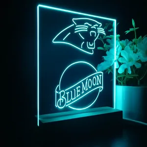 Carolina Panthers Blue Moon LED Desk Light