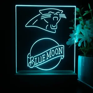 Carolina Panthers Blue Moon LED Desk Light