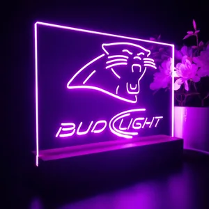 Carolina Panthers Bud Light LED Desk Light