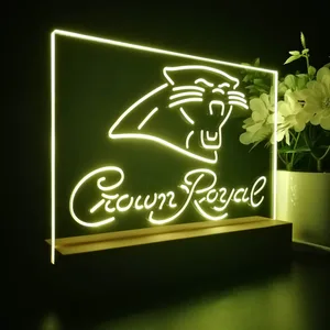Carolina Panthers Crown Royal LED Desk Light
