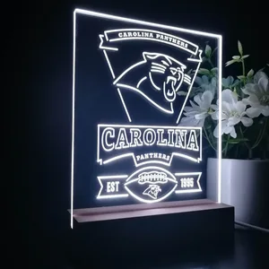 Carolina Panthers EST 1995 LED Desk Light