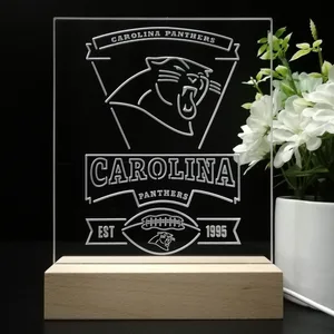 Carolina Panthers EST 1995 LED Desk Light