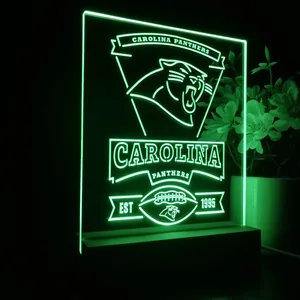 Carolina Panthers EST 1995 LED Desk Light