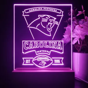 Carolina Panthers EST 1995 LED Desk Light