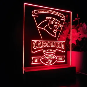 Carolina Panthers EST 1995 LED Desk Light