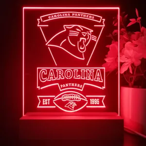 Carolina Panthers EST 1995 LED Desk Light