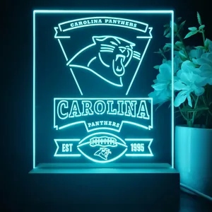 Carolina Panthers EST 1995 LED Desk Light
