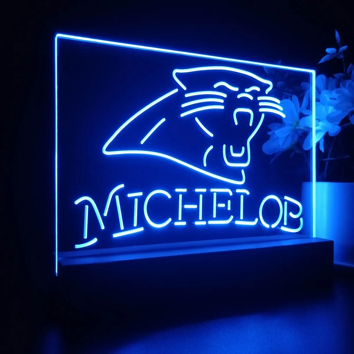 Carolina Panthers Michelob LED Desk Light
