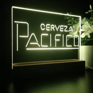 Cerveza Pacifico Banner LED Desk Light