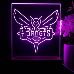 Charlotte Hornets Logo LED Desk Light