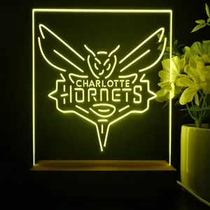 Charlotte Hornets Logo LED Desk Light