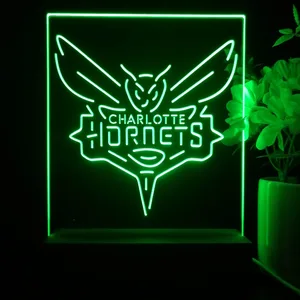 Charlotte Hornets Logo LED Desk Light