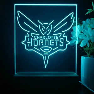 Charlotte Hornets Logo LED Desk Light