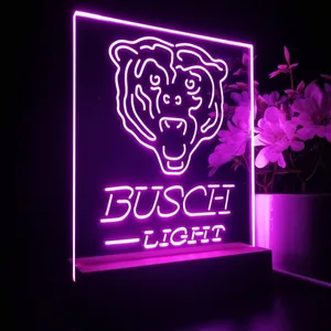 Chicago Bears Busch Light LED Desk Light