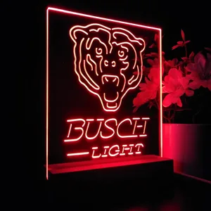 Chicago Bears Busch Light LED Desk Light