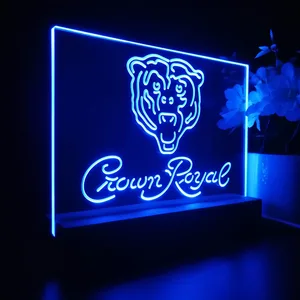 Chicago Bears Crown Royal LED Desk Light