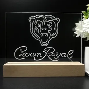 Chicago Bears Crown Royal LED Desk Light