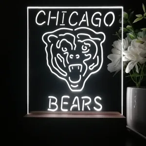 Chicago Bears Logo 1 LED Desk Light
