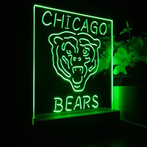 Chicago Bears Logo 1 LED Desk Light