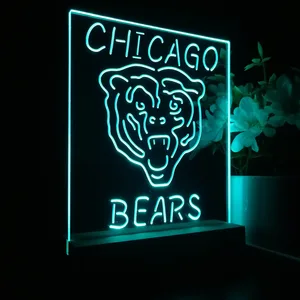 Chicago Bears Logo 1 LED Desk Light