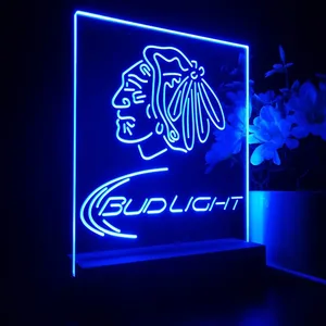 Chicago Blackhawks Bud Light LED Desk Light