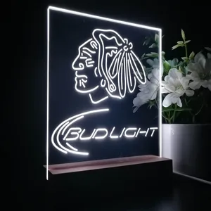 Chicago Blackhawks Bud Light LED Desk Light