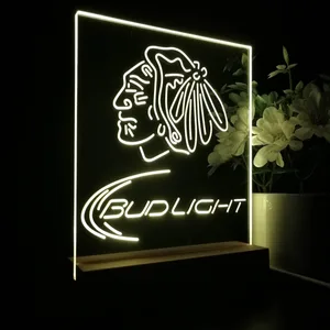 Chicago Blackhawks Bud Light LED Desk Light