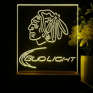 Chicago Blackhawks Bud Light LED Desk Light