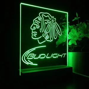 Chicago Blackhawks Bud Light LED Desk Light
