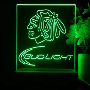 Chicago Blackhawks Bud Light LED Desk Light