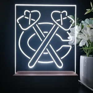Chicago Blackhawks Logo 1 LED Desk Light