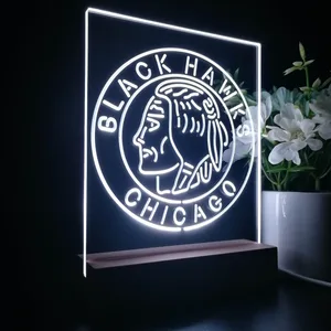 Chicago Blackhawks Logo 2 LED Desk Light