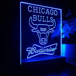 Chicago Bulls Budweiser LED Desk Light