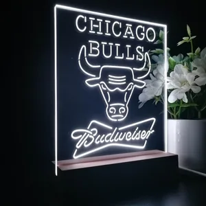 Chicago Bulls Budweiser LED Desk Light