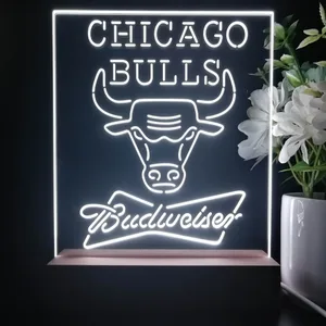 Chicago Bulls Budweiser LED Desk Light