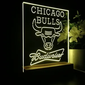 Chicago Bulls Budweiser LED Desk Light