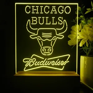 Chicago Bulls Budweiser LED Desk Light