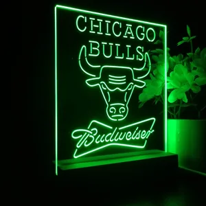 Chicago Bulls Budweiser LED Desk Light