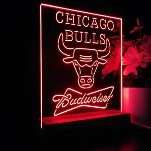 Chicago Bulls Budweiser LED Desk Light