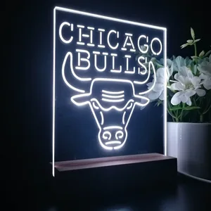 Chicago Bulls Logo 1 LED Desk Light - Legacy Edition