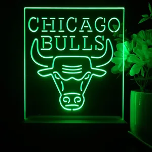 Chicago Bulls Logo 1 LED Desk Light - Legacy Edition