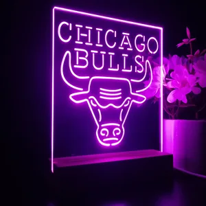 Chicago Bulls Logo 1 LED Desk Light - Legacy Edition