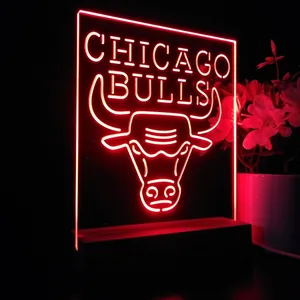 Chicago Bulls Logo 1 LED Desk Light - Legacy Edition