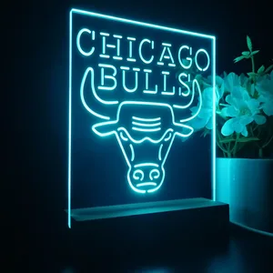 Chicago Bulls Logo 1 LED Desk Light - Legacy Edition