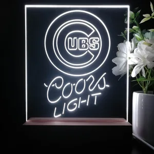 Chicago Cubs Coors Light LED Desk Light