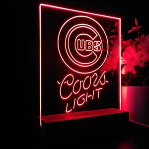 Chicago Cubs Coors Light LED Desk Light